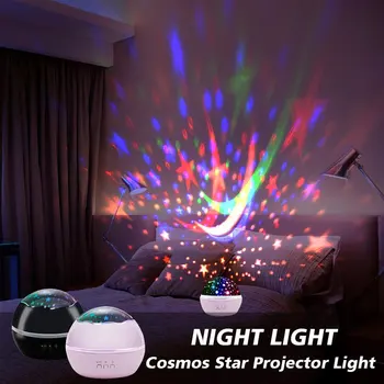 

USB Night Light Projector Spin Starry Sky Star Master Children Kids Baby Sleep Romantic Led USB Lamp Projection
