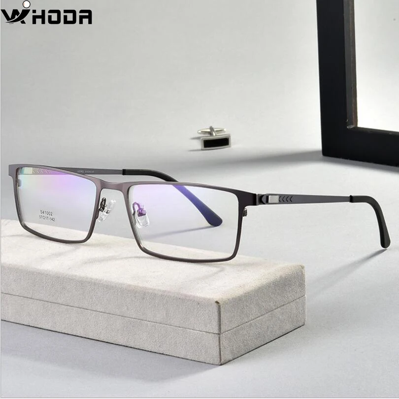 

Ultralight Business Men's Metal Optical Glasses Frames for Myopia &Hiperopia ,Spring Hinge Prescription Eyewear Glasses Frame