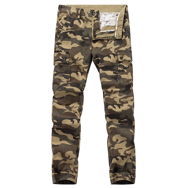 Брюки карго мужские камуфляжные с лентой 38 дюймов|Повседневные брюки| |