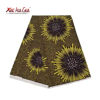 

Fabric African polyester printed floret coat African floor coat wax high quality 6 yards /lot African fabric garment FP6278