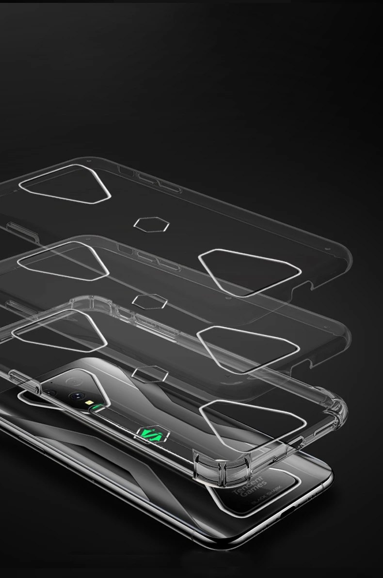 Cover Per Xiaomi Black Shark 5, Custodia In Silicone TPU Morbido E Sottile, Nera, Antiurto E Antigraffio, Accesso Facile A Pulsanti E Porte