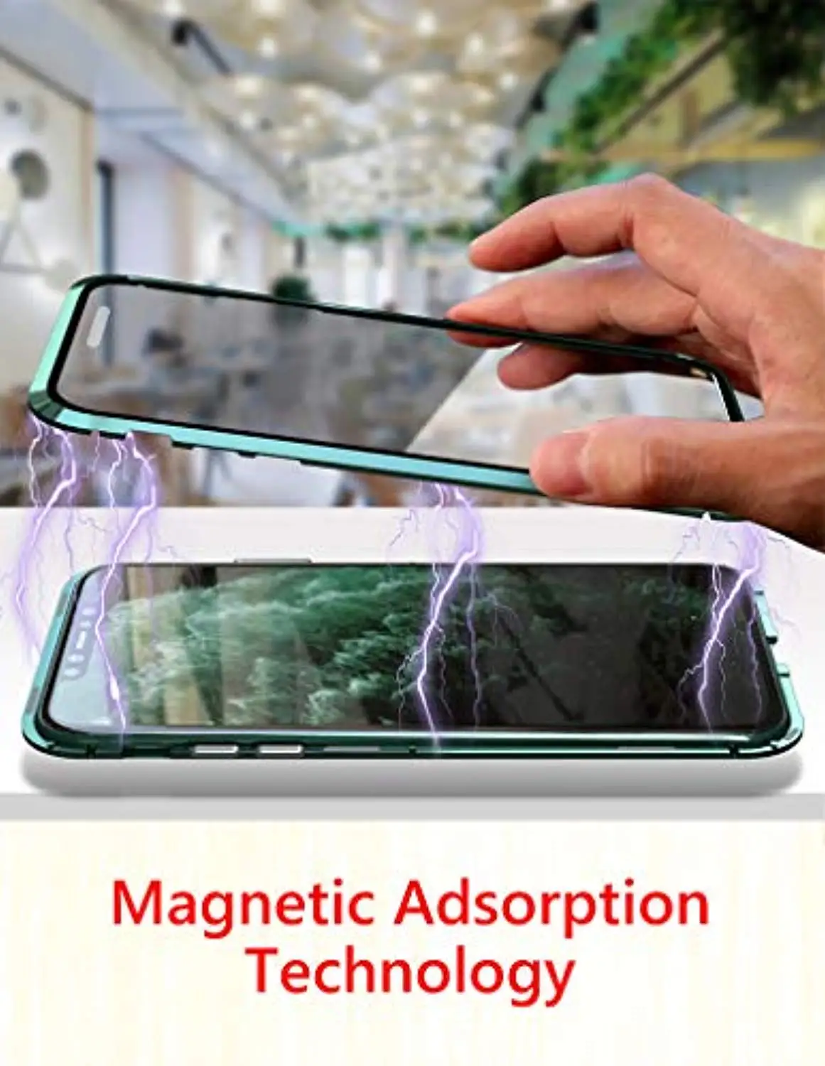 360 Magnetic Tempered Glass Magnet Case for iPhone 11 Pro MAX XR XS X 6 6S 7 8 Plus Phone Case Adsorption Aluminum Bumper Cover