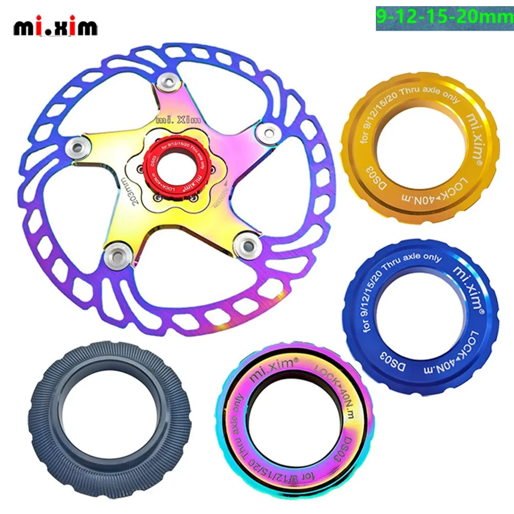 Mi.Xim MTB Road Bike Center Lock Cover Ring Ultralight Aluminum Alloy Disc Brake Center Lock Cap 44mm Parts