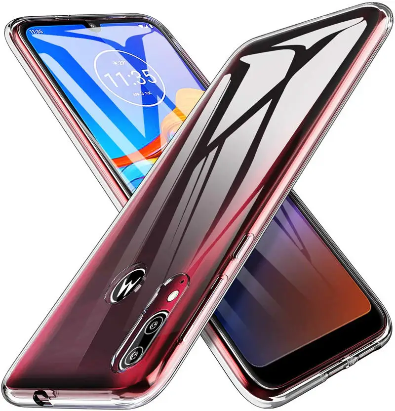 Чехол для Moto E6 Plus силиконовая прозрачная задняя крышка чехол телефона Motorola Play E 6