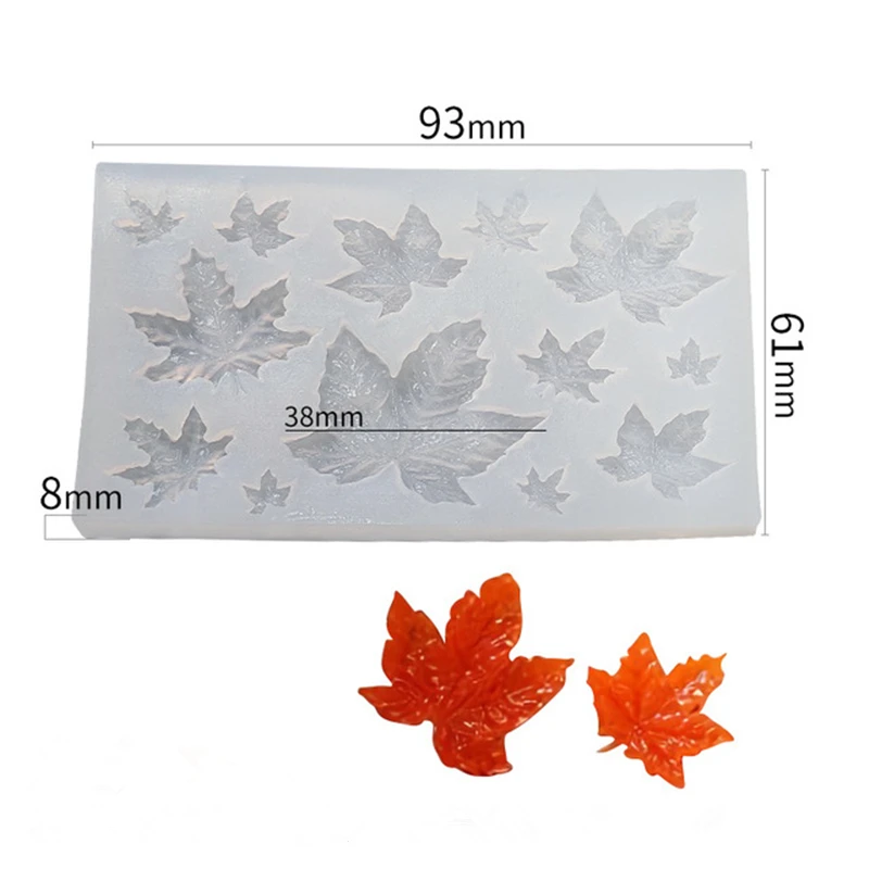 3D Pumpkin Maple Leaf Silicone Mold DIY Candle Clay Resin Plaster Mould Cake Baking Utensils Baking Tools
