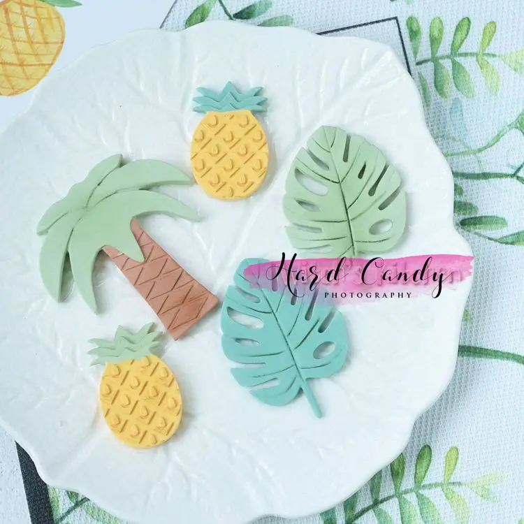 1 шт. ananas Melon noix de coco arbre кактус gâteau moule gomme pâte pour cuisson outil bricolage Sugarcraft decorat|Товары для