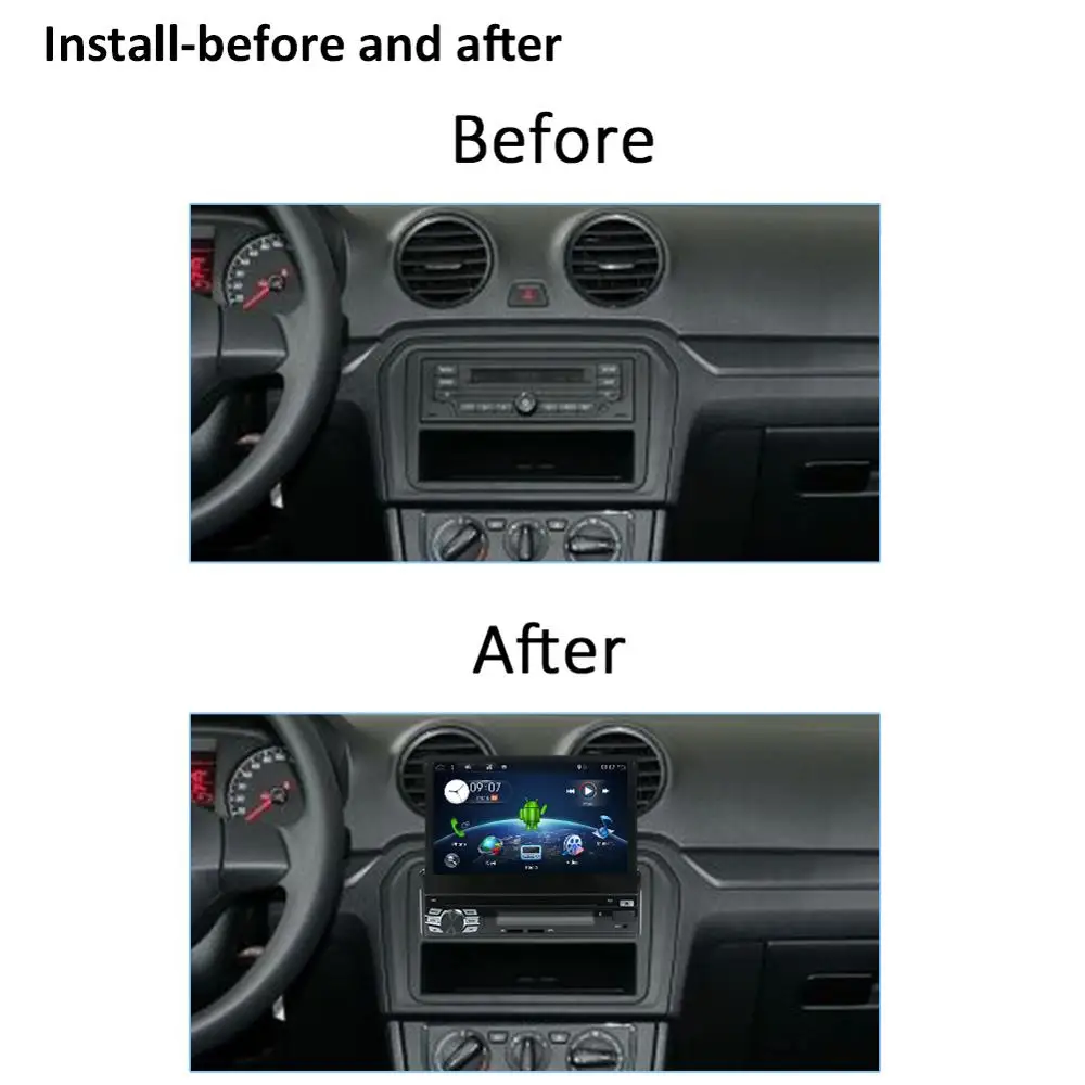 Android 10 0 Универсальный 1 Din автомобильный DVD плеер HD автомобильное радио GPS
