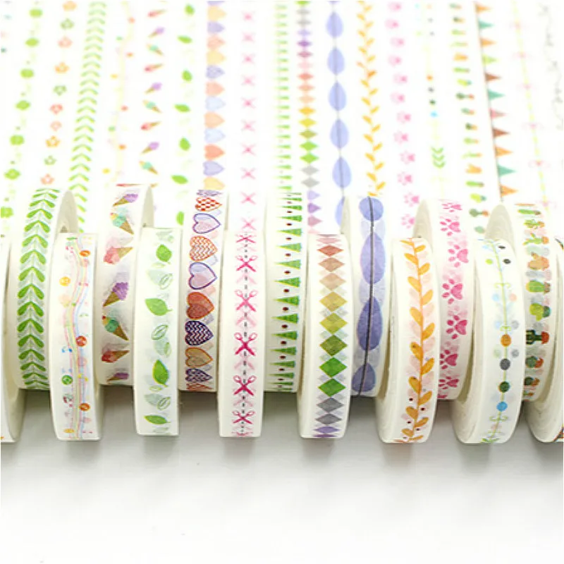 

2019 New Creative Washi Tape Masking DIY Decorative Adhesive Tape Cartoon Gorgeous Lovely Shine For Scrapbooking Decoration