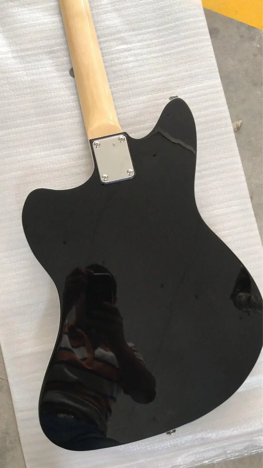 Оптовая продажа гитара New Custom Jaguar Electric Guitar 3 звукоснимателя в черном цвете
