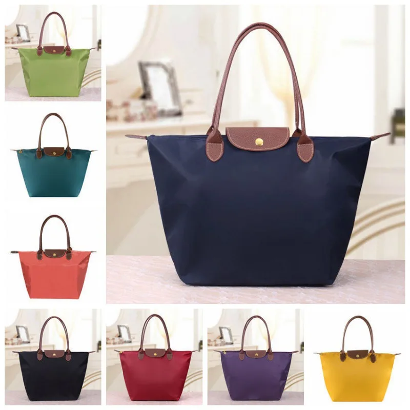 Handbag Storage-Bags Tote-Shoulder-Bag Cloth Folding Oxford Mommy Female Fashion Beach