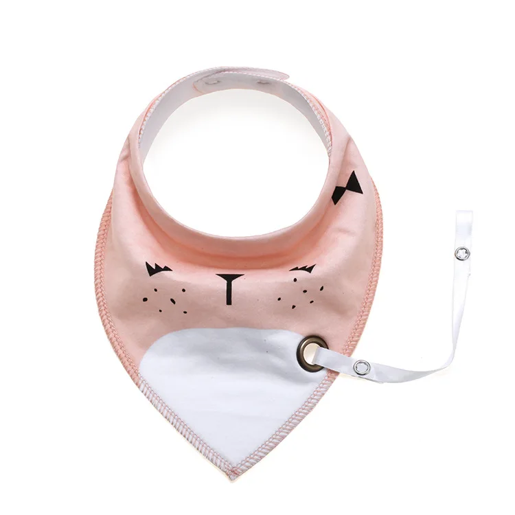 

Hot Selling Baby Cotton Triangular Binder Pure Cotton Double Layer Waterproof Baby Bib INS Bib