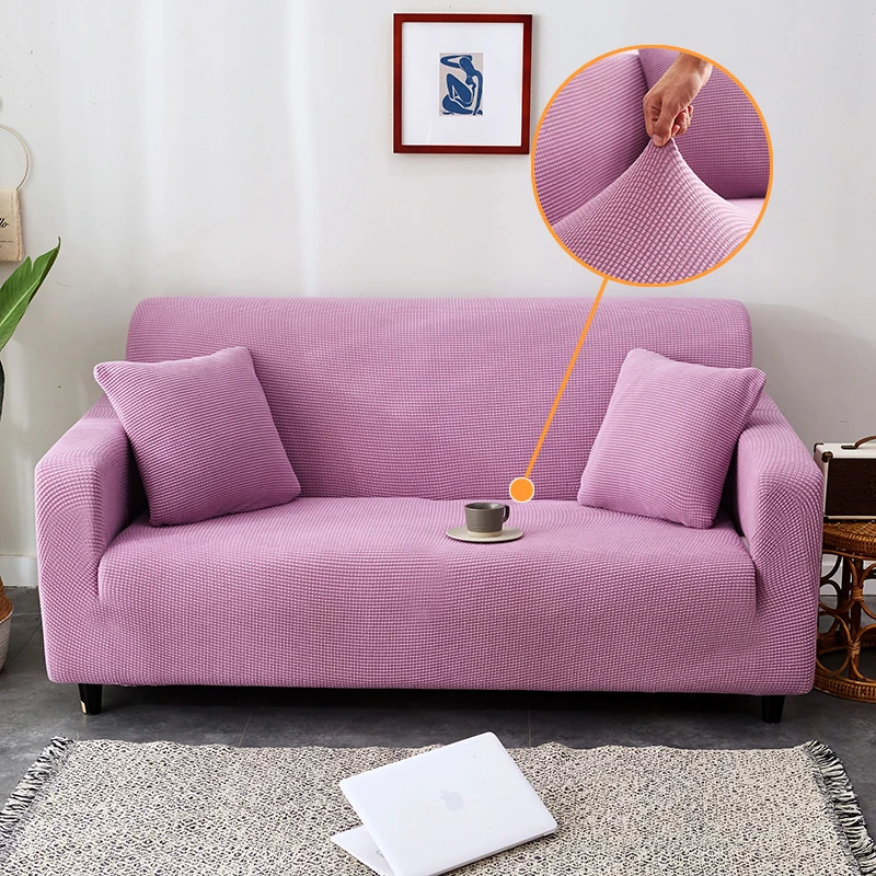 Эластичные Бархатные чехлы для диванов для гостиной, одноцветные секционные чехлы для диванов, домашний декор, чехлы для диванов, высокое качество
