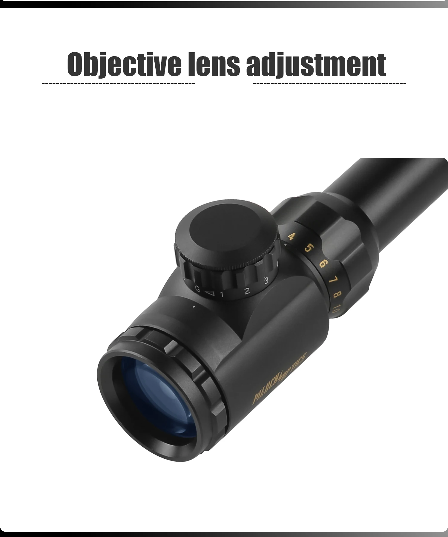 Description Picture 5 of itemMARCH S4-16X44AOE Tactical Riflescopes Spotting Rifle Scope for Hunting Optical Collimator Air Gun Sight Red Green Illumination