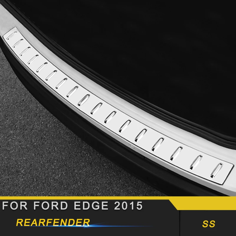 Для Ford Edge Автомобиль Стайлинг задняя дверь багажника Бампер Защитный чехол для крыла порога крышка стикер рамки аксессуары