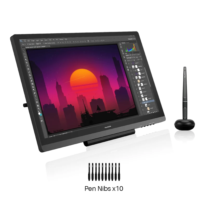 Billige Huion Kamvas 20 19,53 zoll AG Glas Stift Display Monitor Professionelle Kunst Digitale Grafiken Zeichnung Stift Tablet Monitor 8192 Ebenen