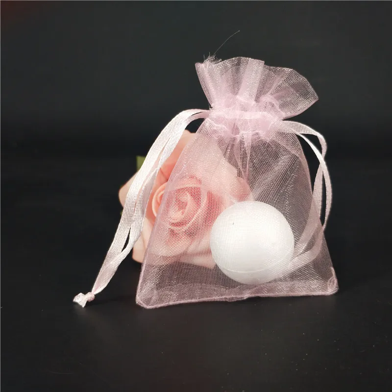 pink 50 шт., однотонные сумки из органзы, свадебные мешки, ювелирные изделия, подарочные упаковки любимым подарочным мешком, коробка для свадьбы, для дома, oragnizer 5z - Цвет: pink