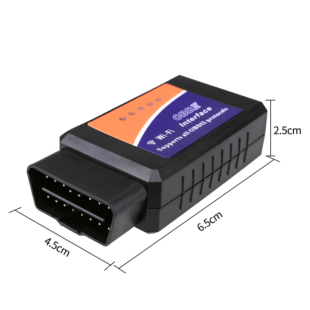 Rovtop ELM327 V1.5 Wifi OBD 2 OBD2 ELM 327 без чипа PIC18F25K80 автомобильный диагностический инструмент OBDII для Android, IOS, Windows system Z2