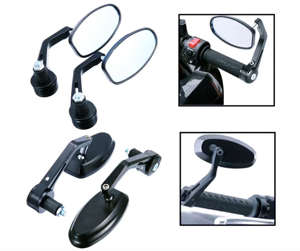 Мотоциклетное зеркало заднего вида для honda yamaha черной ручкой зеркало mt09 mt07 2012 2013 s1000rr s1000r