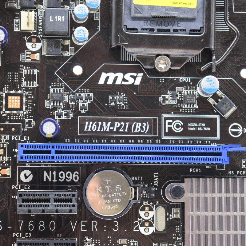 the best pc motherboard MSI H61M-P21(B3) LGA 1155 Motherboard DDR3 16G PCIE 2.0 SATA II USB2.0 1×PCI-E X16 Micro ATX  Core  i3-2130 i5-3330 cpus latest computer motherboard