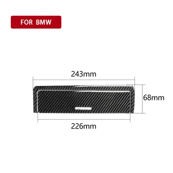 

Carbon Fiber Console Storage Box Panel Trims Cover For BMW 3-Series E46 1998~05