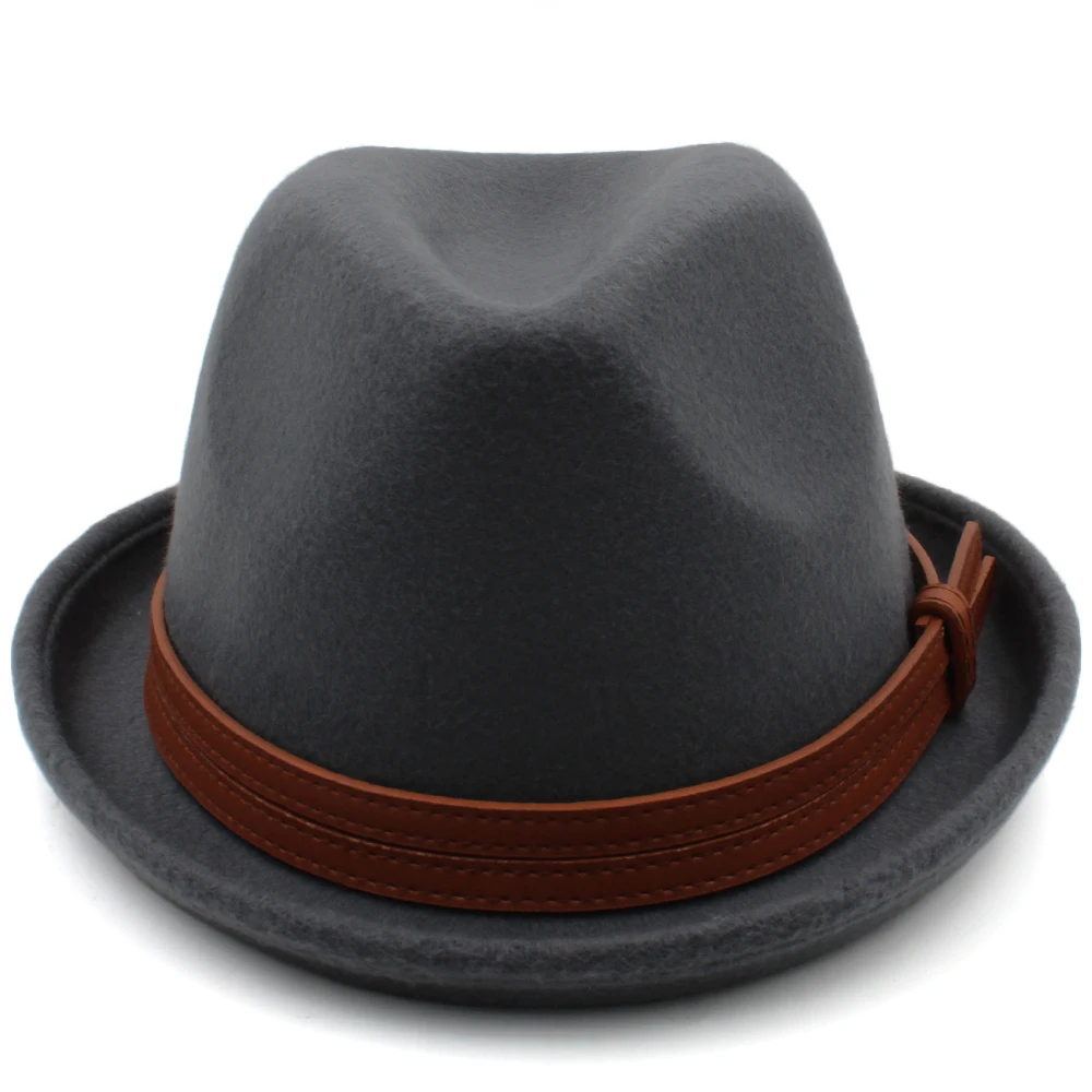 Männer Frauen Fedora Hüte Trilby Cap Jazz Homburg Sonnenhut Klassisch Retro Party Street Style Outdoor Reisen Winter Größe US 7 1/4 UK L – Detail 14