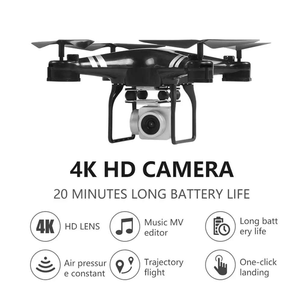 Дрон KY101D 4K RC вертолет с HD wifi FPV 16MP камера 2,4G 4 оси RC Квадрокоптеры дроны 22 минуты долгий Летающий Дрон