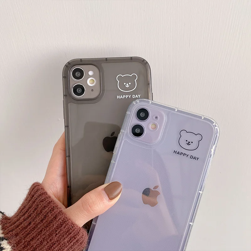 Оригинальный Роскошный прозрачный чехол из ТПУ для Apple iPhone 11 12 Pro Max mini 7 8 Plus XR X XS MAX