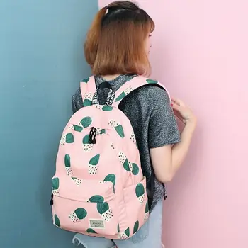 

Women Backpack Cute Cactus School Bags Bookbag for Teenagers Girls Laptop Backbag Travel