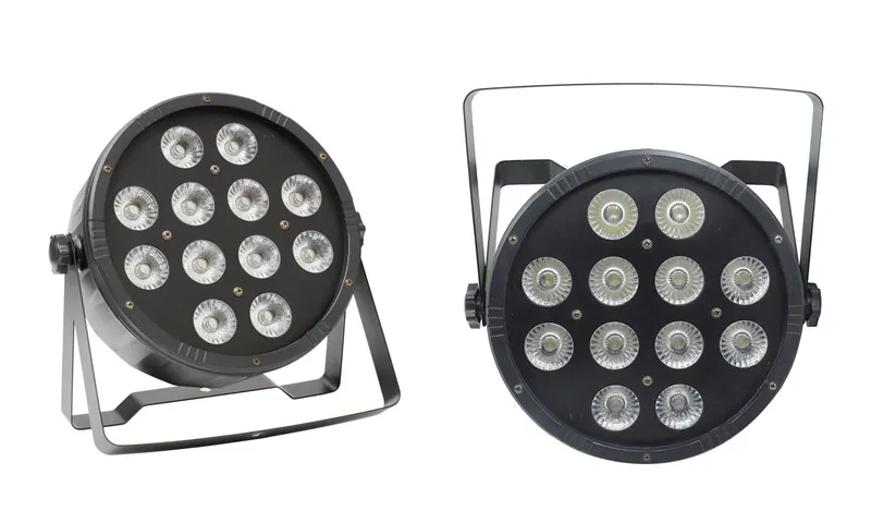 12x12 Вт led Par огни RGBW 4в1 12*12 Вт ABS материал плоский par led dmx512 Диско Огни профессиональное студийное диджейское оборудование