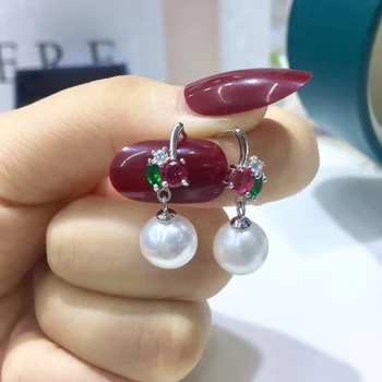 

New Arrival 925 Sterling Silver Earrings Finding Stud Earrings Settings Mounting Parts Mounts for Pearl Jade Corals Stones Beads
