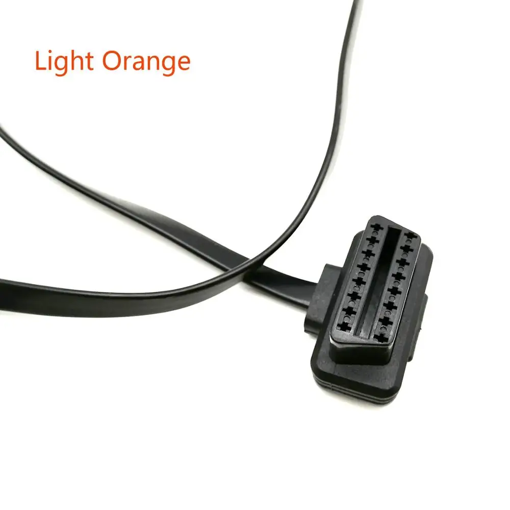 60 см OBD кабель l-образный локоть Авто ODB2 кабель-удлинитель 16pin разъем адаптер мужчин и женщин диагностические кабели
