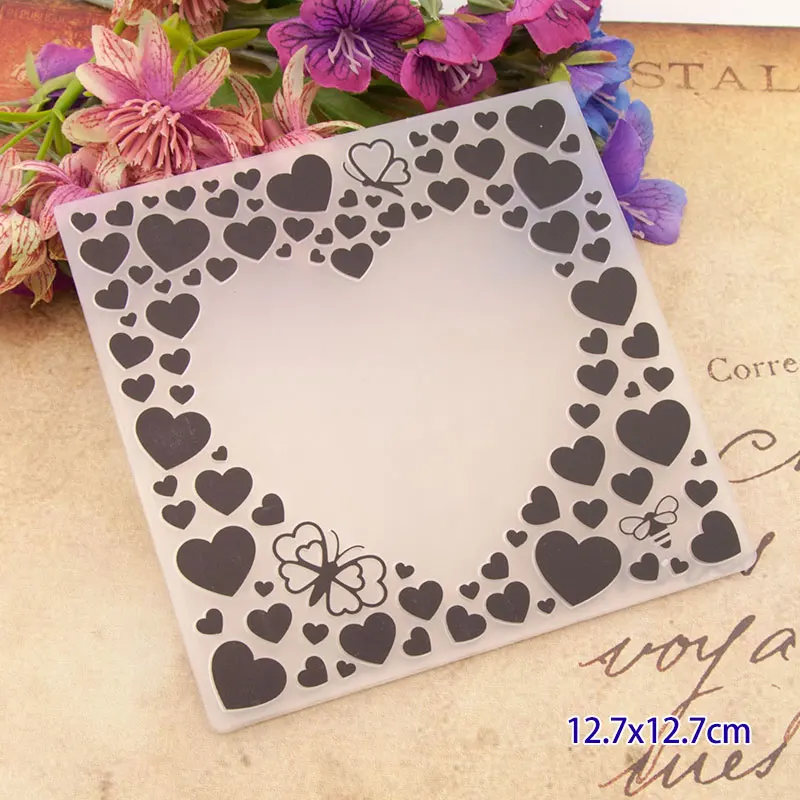 Многодизайнерская пластиковая папка с тиснением для скрапбукинга DIY Фотоальбом