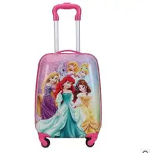Изображением героини мультфильма «леди сумки для путешествий, сумки на колесиках 1" колесный костюм чехол для детей чемодан на колесиках, безопасное хранение вещей чехол Дорожная сумка на колесах