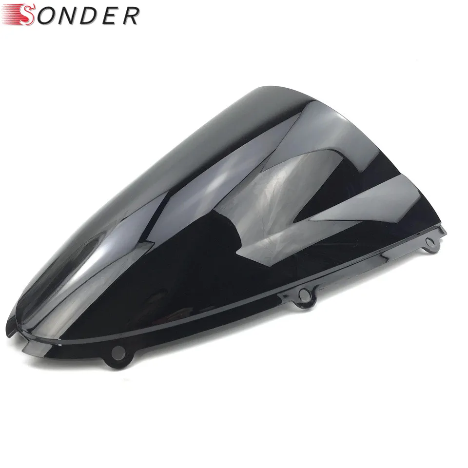 Motorcycles Windshield WindScreen Screen For 2005 2006 2007 2008 Kawasaki Ninja 636 ZX6R ZX-6R ZX10R ZX-10R ZX 6R 10R Black motorcycle windshield