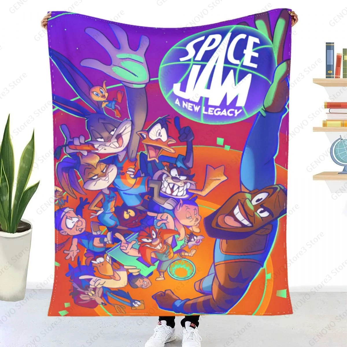 Новинка фланелевое одеяло с 3D принтом Space Jam Для супермягкого одеяла теплое