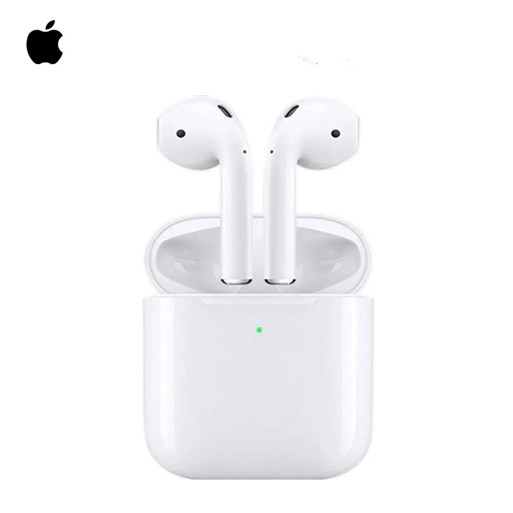 Apple AirPods 2nd оригинальный воздушный стручки гарнитура Bluetooth с Беспроводной