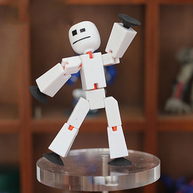 Stickbot-무작위 컬러 스크린 애니메이션 장난감 어린이용, 빨판 장난감, 2 개