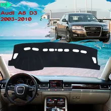 Deska rozdzielcza dywanik mata na deskę rozdzielczą unikaj lekkiej podkładka dywanowa do Audi A8 D3 2003 ~ 2010 4E s-line 2006 2007 wewnętrzna samochodów-akcesoria-towary