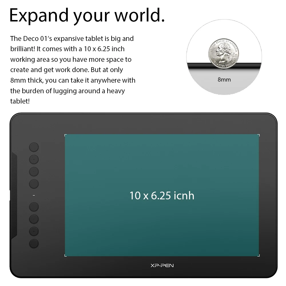 tablet gráficos digital tilt android windows mac