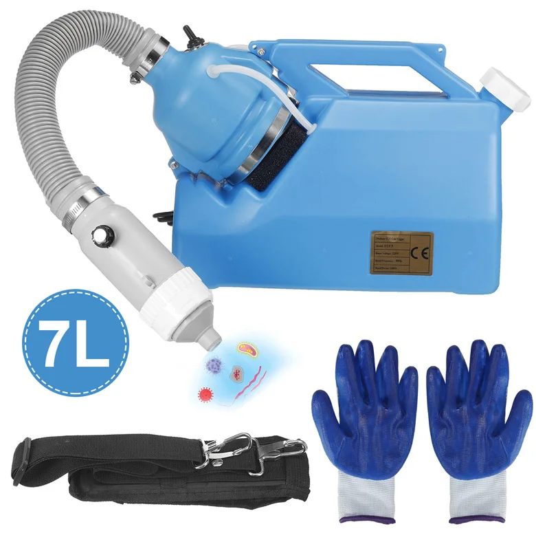 AHWZ 7L Elektrische ULV Sprüher Bewegliche Fogger Maschine Desinfektionsmaschine Für Krankenhäuser Home School Garten-Spray-Maschine 