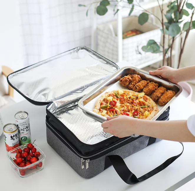 Amazon pizza ice pack Оксфорд ткань охладитель пакет алюминиевая пленка изоляционная коробка ручной работы Тур свежий холодный изоляционный пакет