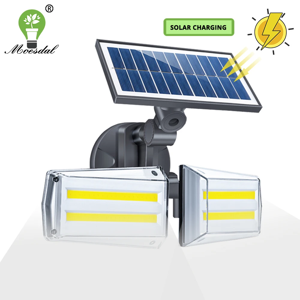 80 COB Solar Light  Super Bright Outdoor Lamp PIR Motion Sensor 80 COB Waterproof Wall Lamps Street Courtyard Lighting