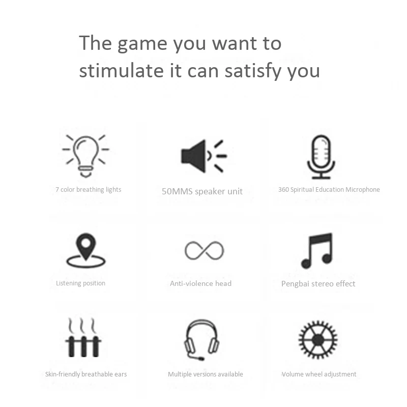V9000 Computer Gaming Headphone with Microphone Internet Cafe Wired Gaming Headset 7 1 Channel Headset