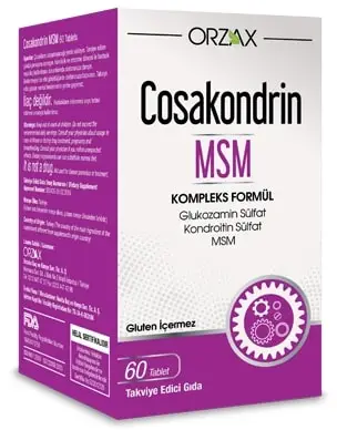 Orzax Cosakondrin MS M 60 таблетки MSM глюкозамин сульфат хондроитин добавка поддержка