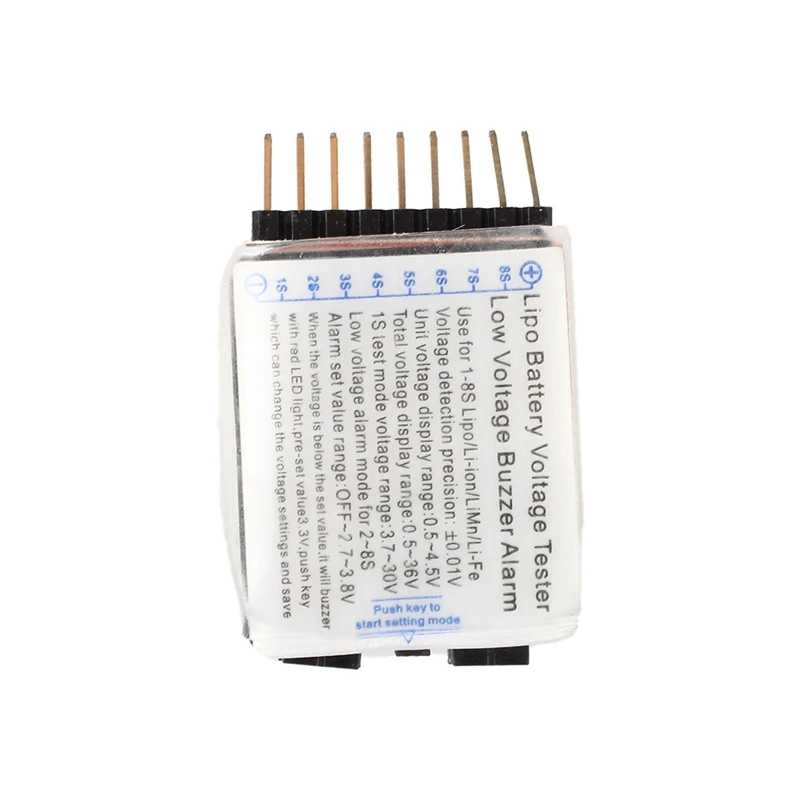 1S 8S Lipo батарея низкого напряжения тест er Напряжение метр тестер монитор звуковой