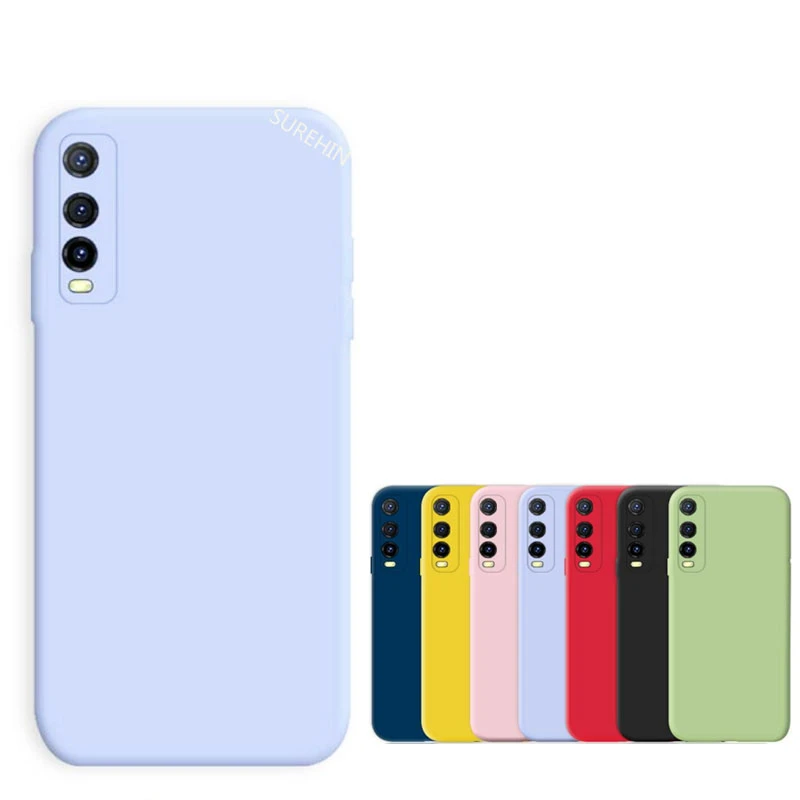 Nice Soft Case For Vivo Ys Cover Y11s Y12s Yi Black Purple Red Blue Pink Green Yellow Protect Soft Cover For Vivo Ys Case Phone Case Covers Aliexpress