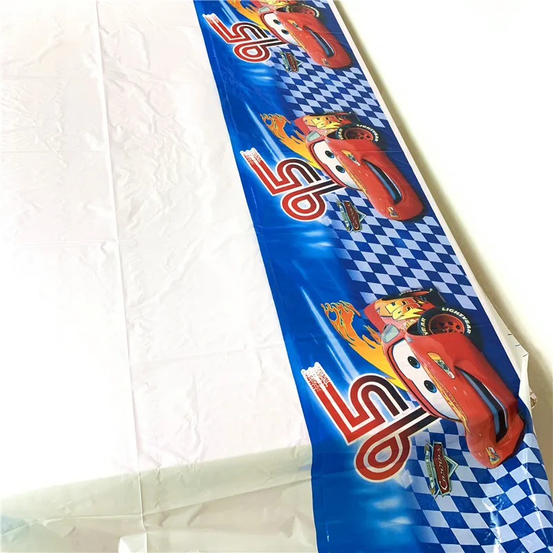 Disney Cars Lighting Mcqueen 108*180 см украшения для дня рождения Детские принадлежности одноразовая посуда скатерть для душа ребенка