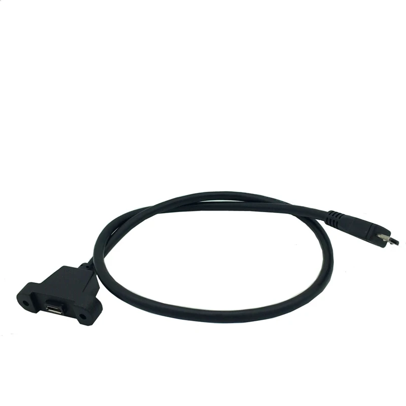 USB 2,0 Mini 5 Pin Male to USB 2,0-Female кабель для передачи данных с креплением на панель