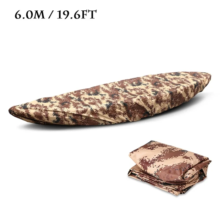 Camouflage 2 6.0m Профессиональный универсальный чехол для байдарки каноэ лодка водонепроницаемый УФ-стойкий пылезащитный чехол для хранения - Цвет: Camouflage 2 6.0m