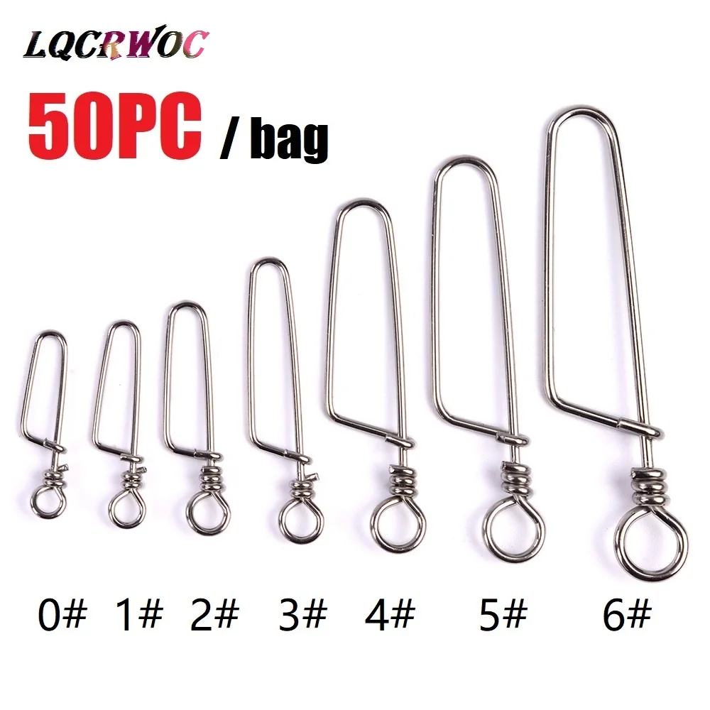 50pcs/bag Stainless Steel Snap Fast Clip Lock Snaps Swivel Solid Safety F4L5 